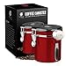 Bean Envy Airtight Coffee Canister - 16oz - Sealed Cantilever Lid with Co2 Gas Release Wicovalve & Numerical Day/Month Tracker - Stainless Steel Storage Vault for Whole/Ground Coffee Bean - Red