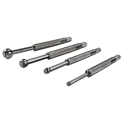 QWORK Small Hole Gauge Set Telescoping Full Round