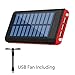 Ruipu Solar Charger 24000mAh Portable Charger Power Bank Battery Pack With Three Outputs For iPhone iPad Tablet Samsung HTC Android Phone And More