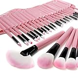 Eleacc 32pcs Pink Professional Make up Brushes Set Cosmetic Brushes Makeup Kit + Pouch Bag Case