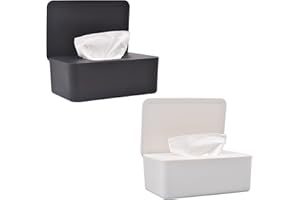 Wipes Dispenser Tissue Box Baby Wipes Case Secure Seal Wipe Holder Dust-proof Keeps Wipes Fresh Easy Open and Close Non-Slip 