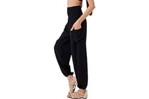 Joob Joob Boho Pants for Women - Hippie Harem Pants Women - Womens Yoga Pants – Comfy Bohemian Flowy Hippie Clothes