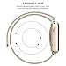 Apple Watch Band , Swees 38mm Milanese Loop Stainless Steel Bracelet Strap Replacement Wrist Band with Unique Magnet Lock for Apple Watch Series 2 (2016) / Series 1, No Buckle Needed, Gold