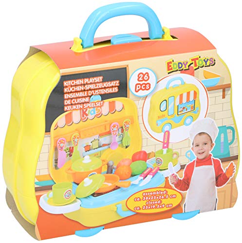 Warenhandel König Bunt Kinder Spielzeug Kinderküche Spielküche Spielset Koffer 26 Teile Unterwegs – Bild 3
