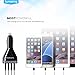 USB Car Charger, Lumsing 48W 4-port Quick Charge 2.0 Car Charging Station for Samsung Galaxy S7, S7 Edge, S6 Edge Plus, S6, Nexus 6, LG G4, iphone 6, Smartphone, tablets and more (black)