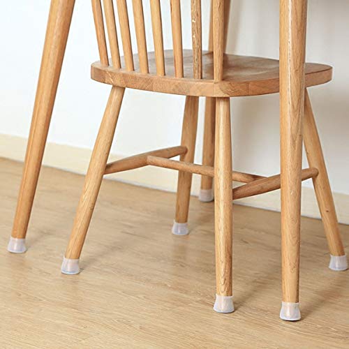 Furniture Silicon Protection Cover - Chair Leg Caps Silicone Floor Protector Round Furniture Table Feet Cover, Anti-Slip Bottom Chair Pads - Prevents Scratches and Noise Without Leaving Marks (32PCS)