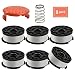Generep Weed Eater Spool for Black and Decker AF-100 ,30 Feet/0.065 Inches Line String Trimmer Autofeed System Replacement Spool (6 Spool,1 Cap,1 Spring)