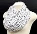 Di Capanni Science Scarf for women chemistry biology scientist for her geeky Black and White infinity scarf