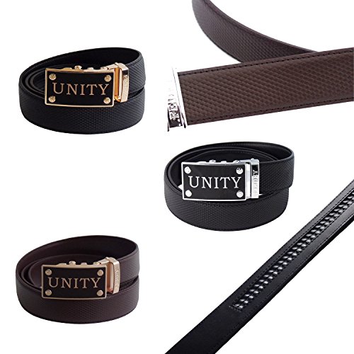FEDEY Mens Ratchet Belt, Urban Fashion UNITY Statement Belt Automatic, Classic