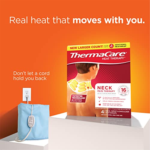 ThermaCare Heat Wraps, Neck & Shoulder Heating Pads & Pain Relief