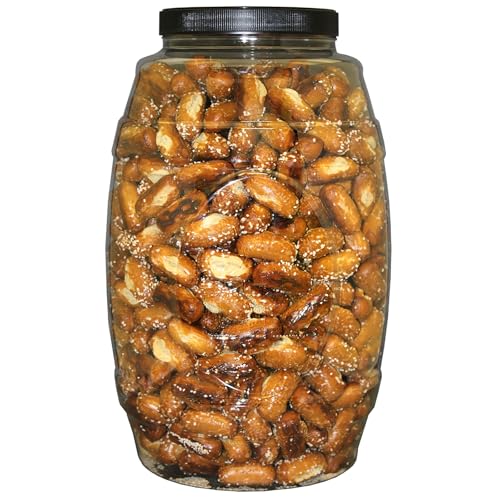 UTZ SOURDOUGH NUGGETS PRETZELS – 52 OZ. BARREL – BITE-SIZE PRETZELS WITH CLASSIC SOURDOUGH FLAVOR, PERFECTLY SALTED WITH ZERO CHOLESTEROL PER SERVING