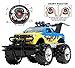 Remote Control Car for Boys and Girls, Rechargeable, Powerful Sound and Motion Sensor Steering Wheel Remote, Hobby Toy Race Car. RC monster truck, Electric Jeep for Kids and Adults, Best Gift. yellow