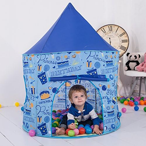 Kids Play Tents Princess Castle Playhouse Foldable Pop Up Blue Tent/house toys for Indoor &amp; Outdoor Use