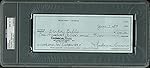 Madonna Ciccone 2x Autographed 3x8.25 1984 Handwritten Check w/Gem 10 Auto! PSA Slab