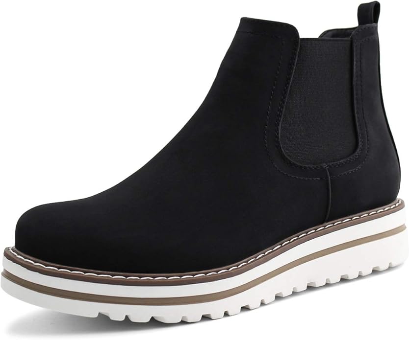 JABASIC Womens Chelsea Elastic Waterproof