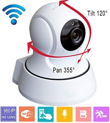 IR ip camera wireless Wifi Security Camera 960P ip Dome Camera Home Surveillance Camera Pan Tilt with Two-Way Audio Night Vision Motion Detection Baby Pet Video Monitor