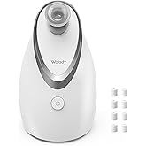 Wolady Facial Steamer, Nano-Ionic Face Steamer with Adjustable Nozzle & Aromatherapy Function, Warm Mist Humidifier Home Sauna Spa, Facial Moisturizing Deep Cleaning for Women, Birthday Gifts,White