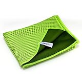 Sports Cooling Towel, iXCC Flash Drying High Breathability Soft Ice Cold Towel for Running, Hiking, Golf, Yoga, Gym, Workout and More - Blue