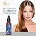 Gio Naturals Certified Organic Cold Pressed Jojoba Oil - Best For Hair, Face, Nails, and Scalp, 4 Oz