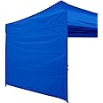 ABCCANOPY Instant Canopy SunWall 10x10 FT, 1 Pack Sidewall Only, No Frame or Top, Blue