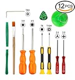 T8 T6 T10 Screwdriver Set, 3.8mm and 4.5mm Security Screwdriver Game Bit Tool Set, Full Game Tool Kit for Sega Master, Nintendo 64 Console and Xbox One, Xbox 360 Controller Game Cube Console