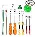 T8 T6 T10 Screwdriver Set, 3.8mm and 4.5mm Security Screwdriver Game Bit Tool Set, Full Game Tool Kit for Sega Master, Nintendo 64 Console and Xbox One, Xbox 360 Controller Game Cube Console