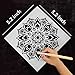 35 Pack Mandala Dotting Stencils Template, Mandala Dotting Stencils Mandala Dot Painting Stencils Painting Stencils for Painting on Wood, Airbrush and Walls Art