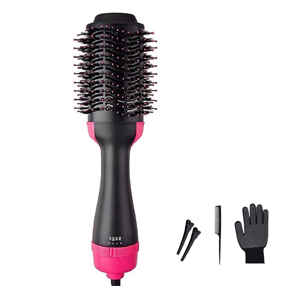 Hot Air Heated Curling Iron Rotating Hair Blow Dryer Brush ...