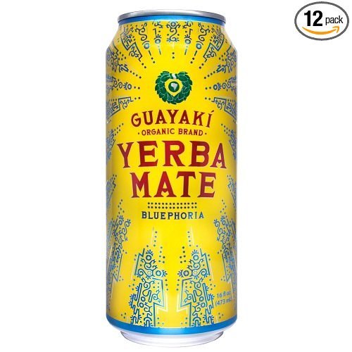 Guayaki Yerba Mate, Bluephoria, 16 Oz (Pack of 12)