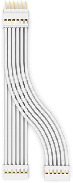 Litcessory Einzelner 6 Pol auf zweifachen 6 Pol Verteiler fr Philips Hue Lightstrip Plus 2er Pack Wei