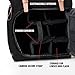 GOgroove Full-Size Camera Backpacks for Photographers - DSLR Camera Backpack with 15.6 in. Laptop Space, Accessory Storage, Tripod Holder, Waterproof Camera Bag for Canon EOS REBEL T7 & More (Black)