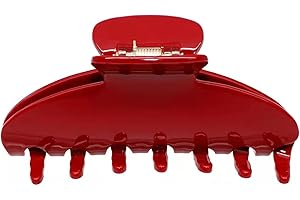 RPZL Acetate Big Hair Clip - Cherry Red Claw Clips & Jaw Clips for Thin or Thick Hair - 1PC