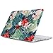 L2W Compatible with MacBook Pro 13 Release 2012 2011 2010 2009 2008 Model A1278,Matte Print Tropical Palm Leaves Pattern Protective Hard Case Cover for Mac Pro 13 with CD-ROM - Palm Leaves&Red Flowers