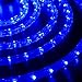 WYZworks 288LEDs, 25ft LED Blue Outside Rope Light, Connectable Outdoor ETL Certified Permanent Waterproof Accent Exterior Lighting, Flexible Clear PVC, ETL Certified, Yard Patio Palm Tree