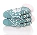 Dosoni Womens Slipper Fuzzy Socks Non Slip Winter Warm Soft Fluffy Cozy Fleece Lining Home Socks Snowflake Green