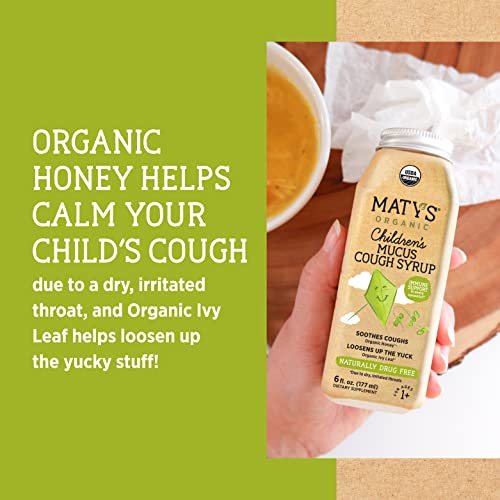 Maty's Organic Children's Mucus Cough Syrup, Made with Organic Honey