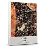 Perth Map Poster, Australia Map Art Poster, Map