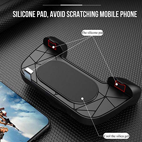 TEEPAO Phone Cooler Controller, Semiconductor Refrigeration Phone Cooler with Cooling Fan and 4000mAh Battery for All Games, Portable Gaming Grip for 5-7 Inch Android and iOS Phones - Thumbnail 2