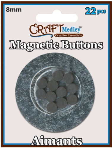 Multicraft Imports Magnetic Buttons-8mm 22/Pkg