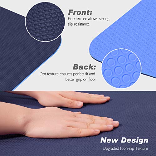 TOPLUS-Yoga-Mat-Non-Slip-Yoga-Mat-Eco-Friendly-Exercise-Workout-Mat-with-Carrying-Strap-for-Yoga-Pilates-and-Floor-Exercises14-inch-18-inch
