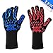 ASHLEYRIVER BBQ Grill Gloves Extreme Heat Resistant Oven Gloves for Cooking, Grilling, Baking-13 inch 1 Pair