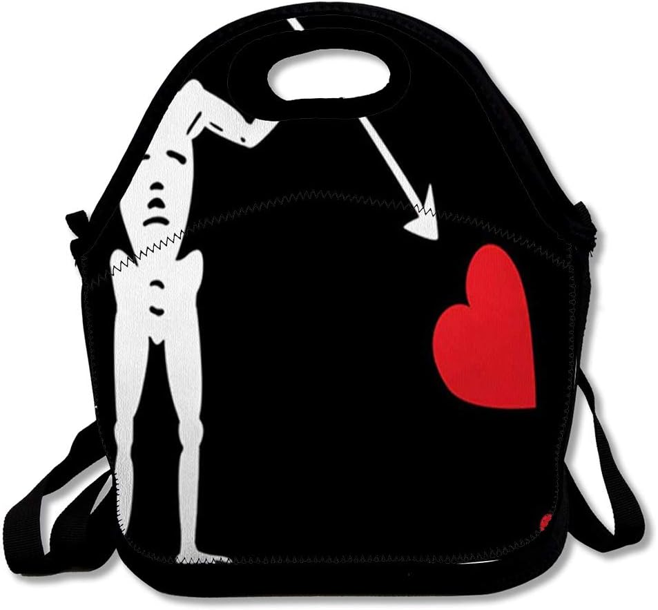 Insulated Lunch Bag for Women Men Adult Beard Blackbeard Pirate Black Area Administration Capital Captain Hacker Reusable Lunch Tote for Office Work