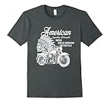 Mens Motorcycle Indian T-shirt Large Dark Heather
