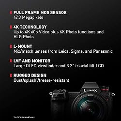 Panasonic LUMIX S1R Full Frame Mirrorless Camera