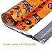 Ohuhu 100 Pcs 10 x 13 Halloween Poly Mailers, Halloween Ghost Pumpkin Lantern Envelopes Shipping Bags with Self Seal Adhesive, Waterproof and Tear-Proof Postal Bags