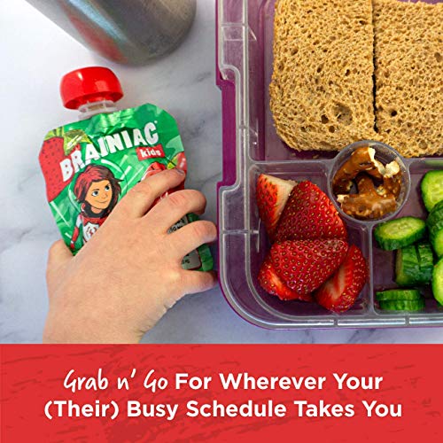 Brainiac Kids Applesauce Pouches, Apple, 48 Count, 3.2 oz