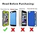 Kingsource iPhone 8 iPhone 7 iPhone 6S iPhone 6 Black Leather Pouch Holster Case with Metal Belt Clip Fits with Otterbox case / Lifeproof Waterproof Case / Battery Case On