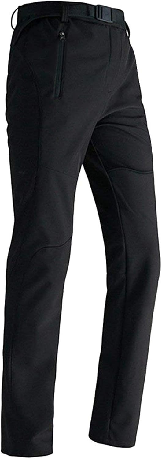 Mens Softshell Trousers Waterproof Golf Trousers Snow Ski Fleece Lined