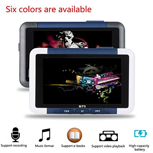 Ocamo MP5 Player 3.5 Inch Slim LCD Screen Music Video Player Recorder E-Book Reader FM Radio Orange 16 GB