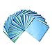 Bluish Foil Paper 90 Sheets Pack, Origami Folding Paper Metallic Blue Colors, 5.9